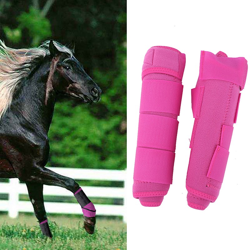 1 Pair Adjustable Horse Splint Leg Boot Protection Support Wrap