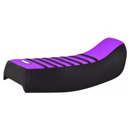 Suzuki 1987-98 Suzuki LTF 250 300 Gripper Seat Cover BLACK & PURPLE w/ BLACK Ribs #366