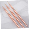 VICASKY 3pcs Portable Nail Art Pens Set Rose Gold Metal