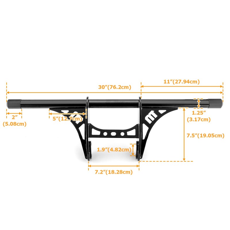 Wsays Crash Bars Front Highway Peg Engine Guard Compatible with