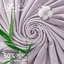 momcozy Hooded Baby Bath Towel, Pack of 2, Baby Bath Towel with Hood & Cotton Terry Fabric, Large 90 x 90 cm (35 inches), Bath Towel Set for Boys/Girls from Newborn to Toddler, Dyed Leaf