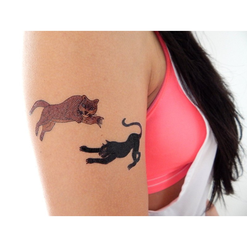 Premium Big Cat Tattoos: Lion, Cheetah, Tiger, Jaguar, Black Panther,