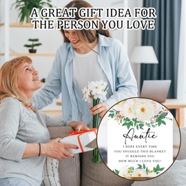 Gifts for Auntie - Fleece Blanket Auntie Gifts from Nephew Nieces - Delicate Auntie Christmas Birthday Gifts, Best Special Auntie Gifts for Her Women - Soft Throw Blanket 50 X 60 Inch