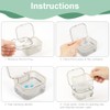 ACWOO Denture Box with Strainer, Portable Container for False Teeth,