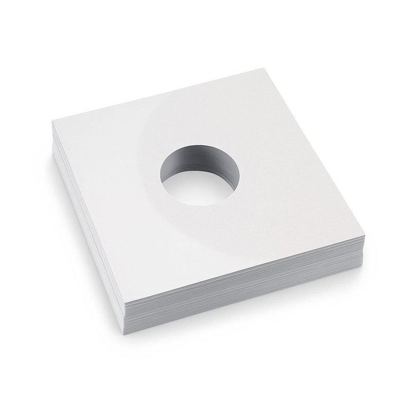 50 - Pack White Paper Vinyl 45 RPM Record Inner