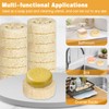Pack of 30 Natural Loofah Sponge Soap Pads, 100% Loofah