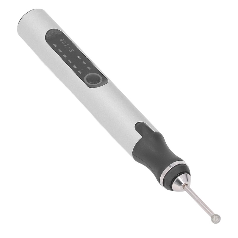 Electric Engraving Pen Set Mini Silver 10W USB Rechargeable Engraving