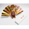 Hasegawa Kyoto Fan, Decorative Fan, Black Dyed Bone Fan Stand,