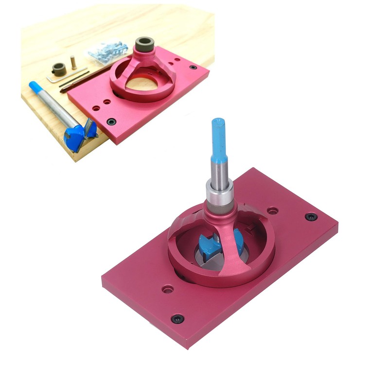 Hinge Jig Kit Drill Guide Tool Aluminium Alloy for Door