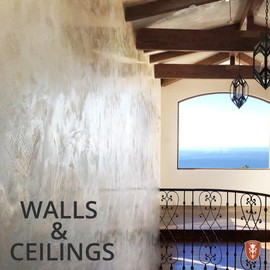 VASARI Lime Plaster & Paint | Veneziano Plaster (Smooth Finish) | Made from Natural Lime and Powdered Marble | color: Natural White #1 (Untinted) | size: 2 Gallon wet mix