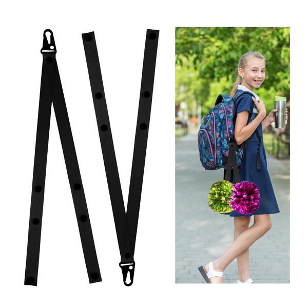 Gosknor 2pcs Cheer Bow Holders, 19 Inch Cheerleader Pom Pom