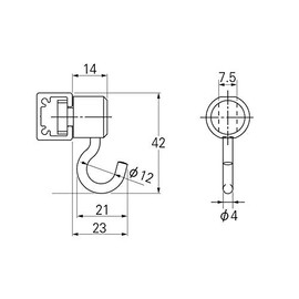 Do It Y ourself DIY PARTNER 5pcs TOSO T Series T Hook 30B Natural Silver Retrofit Picture Rail