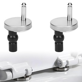 2 Pcs Toilet Seat Hinges Fittings, Upgrade Toilet Top Fix Blind Hole Fittings Quick Release, Toilet Seat Hinges Toilet Seat Screws, for WC Toilet Blind Holes