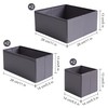 TYEERS Drawer Organiser, Durable Fabric, Washable, with Floor Support Plates,