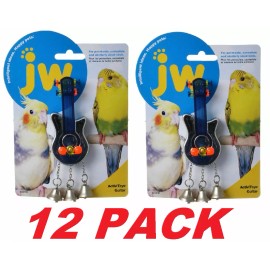 JW Bird Activitoy Birdie Guitar Toy Great For Parakeets, Cockatiels (12 PACK)