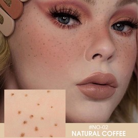 Freckle Pen - Freckle Makeup Soft Spot Pen Waterproof Long-Lasting For Natural Like-real/Sun-kissed Makeup (Coffee 02)