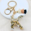VOTACOS Initial Keychain Cute Letter Key Chain Backpack Accessories White