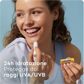 Labello Bipack Sun Protect SPF30 e Hydro Care SPF15 2 x 4.8 g, Burrocacao labbra in confezione doppia, Duo con burrocacao protezione solare idratante e balsamo labbra con filtri UVA/UVB