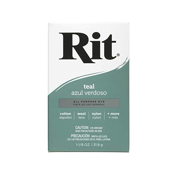 Rit Dye Rit All-Purpose Powder Dye, Teal, Fabric, 1-1/8 oz