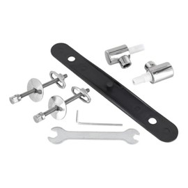 Ideal Standard - Multi Suites Toilet Seat Hinge Set with Soft Close Hinge Crystal Stainless Steel J4666BJ Neutral