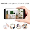 Security Camera Outdoor Dual Lens Surveillance Camera 2.4G Wifi Night