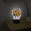 SHEGZHUC Diamond Painting Bedside Lamp Touch Sunflowers in Vase LED