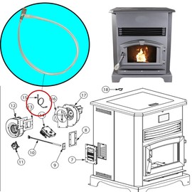 Irnyso Replacement Stove Thermistor Temp Sensor 80480 fits US Stove/USSC American Harvest Ashley King 5500M etc