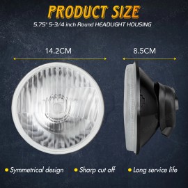 SHENKENUO For 1998-2002 Honda Shadow Aero 1100 5.75" inch Round Headlight