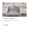 Elkay LKWOBG1116SS Stainless Steel Wire Sink Rack with 5" Drain
