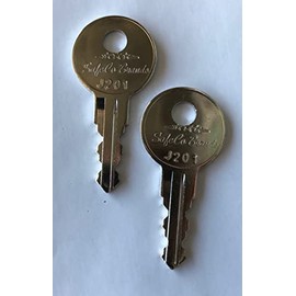 2-Keys For Better Built Tool Box Key Code Series J201 thru J220 SafeCo Brands (J203)