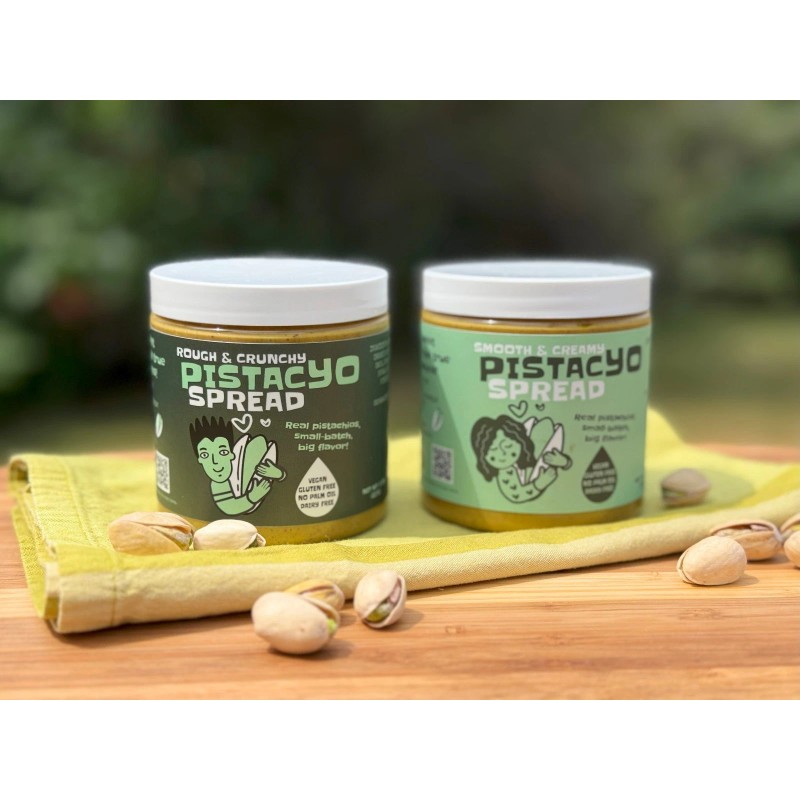 PistacYO Creamy & Crunchy Duo Pistachio Spreads