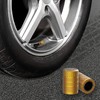 CKAuto Tire Valve Stem Caps, Yellow, 10 pcs/Pack, Anodized Aluminum