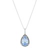Silpada 'Cooling Aura' Sterling Silver Blue Crystal Pendant Necklace, 18"