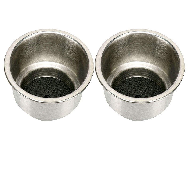 Amarine Made 8pcs Stainless Drink Holder with Drain, Multi-Use Boat