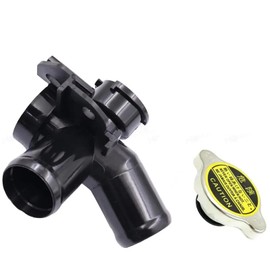 HWATPS 21501-9HA0A Cooling System Radiator Filler With Cap For NISSAN MAXIMA 2009-2014 3.5L ALTIMA 2007-2012 21418-JA00A