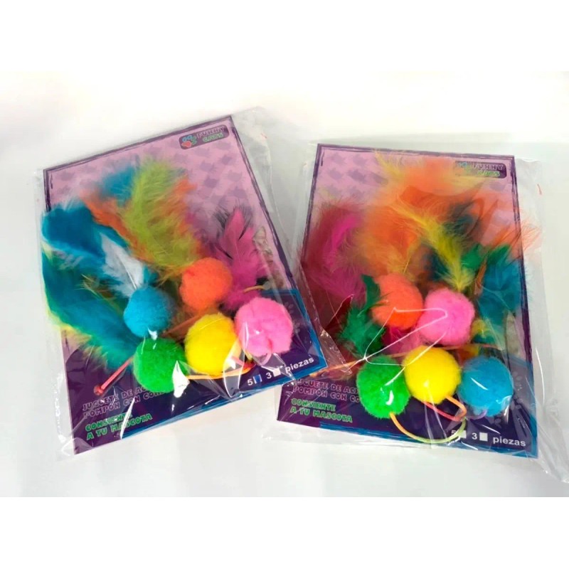 Juguete Colgante Con Plumas Para Gato (Usado)