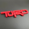 FMSgear ONE (1) Red TURD Emblem Badge Fits Toyota Teq