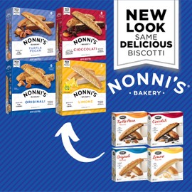 Nonni's Biscotti Variety Pack Of 4 - (Cioccolati Limone Originali Turtle Pecan)