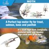 YZD Realistic Trout Hand Tie Fly Fishing Flies Collection Dry
