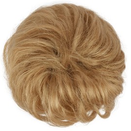 BARSDAR 100% Human Hair Bun - Real Human Hair Messy Bun Hair Pieces Blonde Hair Bun Extensions for Women - Real Human Hair Bun Scrunchies Hairpieces Updo Chignons Daily - Honeyed Blonde
