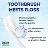 MOUTHWATCHERS Manual Soft Toothbrush for Adults, Ultra CleanToothbrush with Flossing