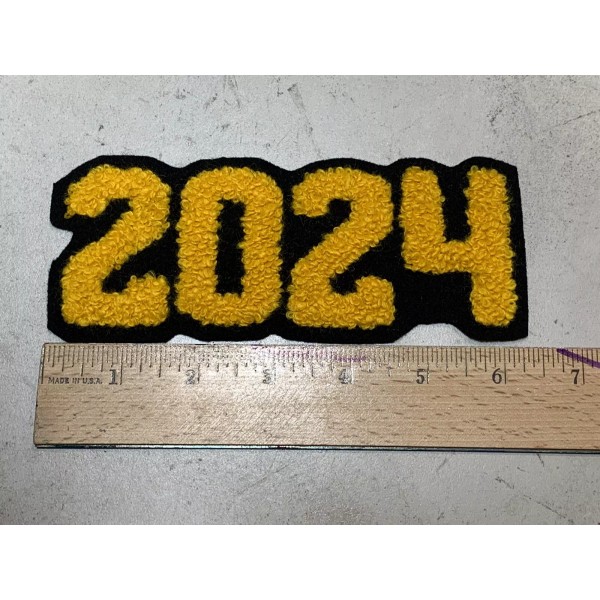 CUSTOM MADE Chenille 2024 IRON ON and/or SEW ON Patch-