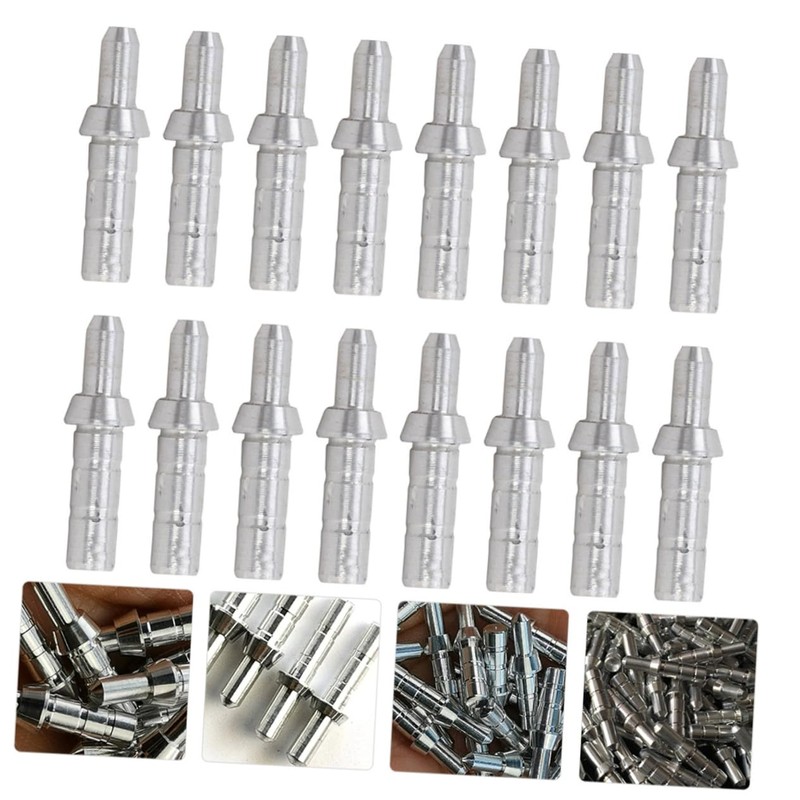 Sosoport 40pcs Nock Accessories Aluminum Tails Shafts 4.2mm Inner Diameter