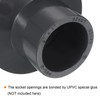 PATIKIL UPVC Reducer Pipe Fitting 60.30mm x 33.4mm Socket Schedule