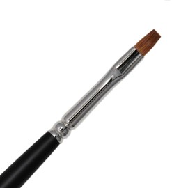 Grimas Professional make-up brush, red sable M4, flat, 4 mm wide, high quality brush, very elastic, suitable for all types of make-up, ideal for children's make-up