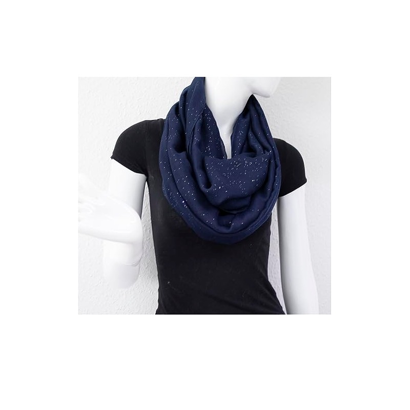 Gloop 01122-01123-P Women's Elegant Plain Loop Scarf, Tube Scarf, Plain