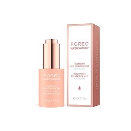 FOREO SUPERCHARGED Aceite facial nocturno - Srum antiedad oleoso con vitamina E de semilla de camelia japonesa y aceite de aguacate - Todo tipo de... 