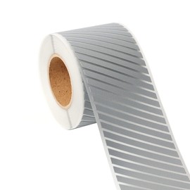 NOZUONO High Visibility Iron On Silver Reflective Heat Transfer Vinyl Tape for Clothing Stripe (2 Inch x 10 Yard) gray