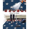 Independence Day Country Star Outdoor Rug 4x6ft, Waterproof Indoor Outdoor
