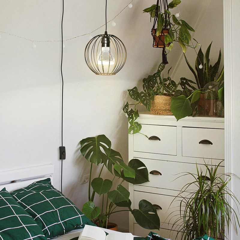 DiCUNO Extension Hanging Lantern Cord Cable, E26 Pendant Light Lamp